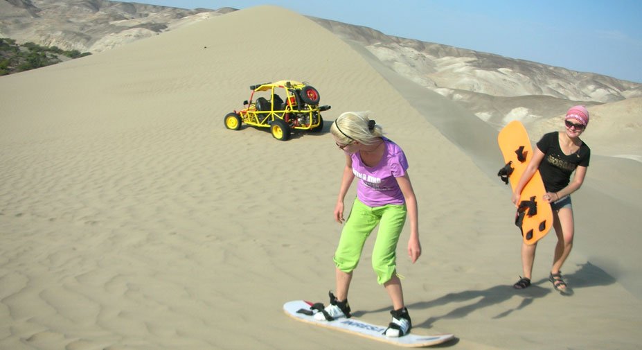 Sandboarding in Nazca